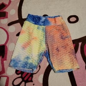 New Look Sport Tie-Dye Shorts Yoga Athletic Gym Bottoms Women's Size S Small